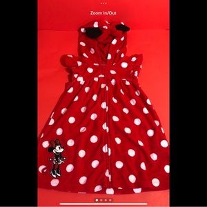 Disney Theme Park Mini Mouse Beach Cover-up Size 4